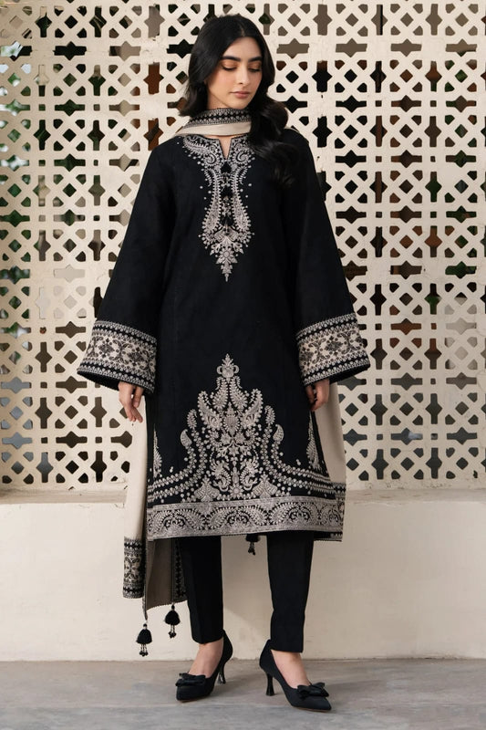 Women’s Traditional Pakistani Lawn 3-Piece Unstitched Suit – Embroidered